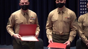 Guard Company Marines awarded for heroic actions (Package)