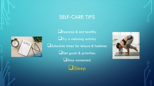 Self Care in a Changing Environment brief for the Integrated Resiliency Channel