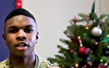 Fort Bragg Paratrooper wishes family a happy holiday