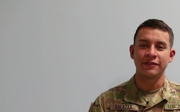 Pvt. Gojan Salazar Holiday Shout-out to San Antonio, Texas