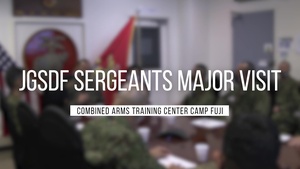 Future JGSDF Sergeants Major Visit CATC Camp Fuji