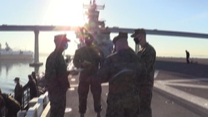 Steel Knight 21: U.S. Marines depart San Diego Bay aboard USS Essex (B-Roll)