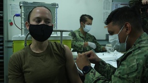 Camp Pendleton medical personnel receive COVID-19 vaccine