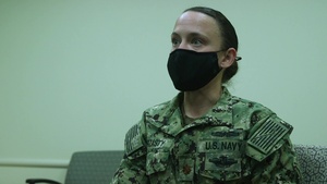 U.S. Navy Lieutenant Commander Devon Czarzasty talks about the COVID-19 Vaccination
