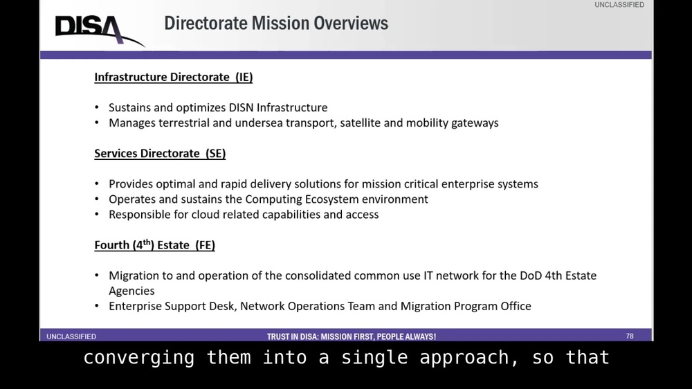DVIDS Video DISA Forecast to Industry 2020 David