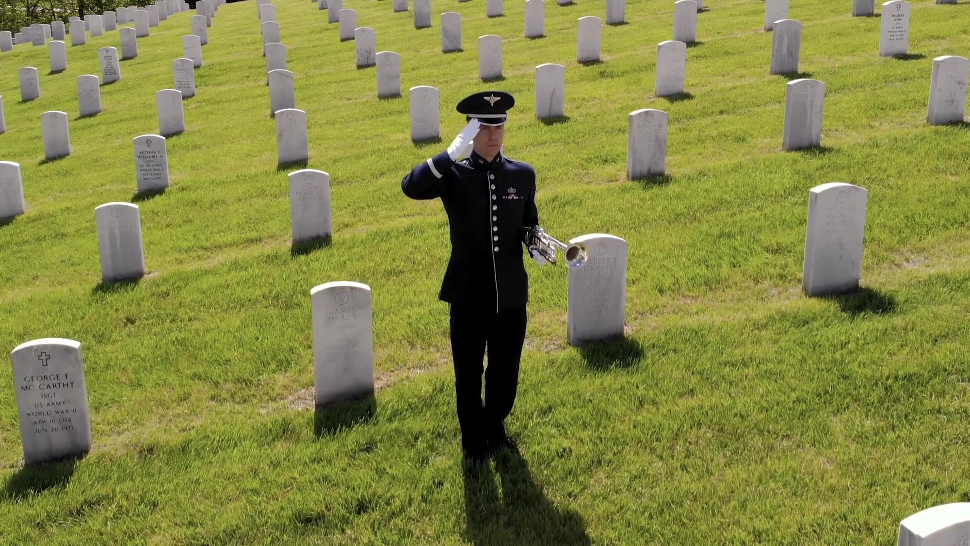 HONOR | As we head into the Memorial Day weekend, let us reflect on the tremendous price that was paid by the brave men and women who gave their lives in service to our country. Through the sounding of Taps, members of The United States Air Force Band solemnly render honor to those who have given the ultimate sacrifice for their country.<br /><br />A long-held musical tradition at military funerals, the music of Taps originated from a Civil War bugle call entitled, “Extinguish Lights”. A plaintive call, the sounding of Taps signals the end of the fallen serviceman’s duty and is the final tribute from a grateful nation.