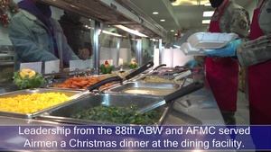 WPAFB Leadership Serves Holiday Dinner