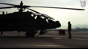 Apache crew chief takes the controls