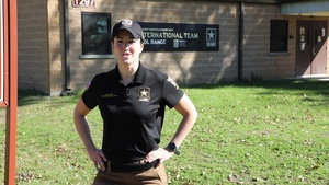 U.S. Army 1st Lt. Sarah Beard Gives a Christmas Greeting