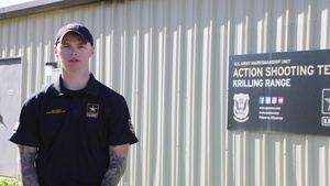 U.S. Army Pvt. 1st Class Russell Gives a Christmas Greegting