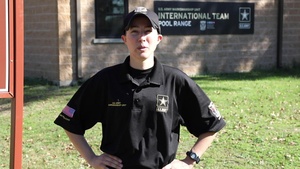 U.S. Army Spc. Sagen Maddalena Gives a Christmas Greeting