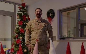 Alaska Army National Guard Spc. Kyle Johnson wishes his family and friends a Happy Holiday Season.