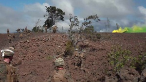15th MEU Marines with BLT 1/4 lands at Pohakuloa Training Area to conduct live-fire training