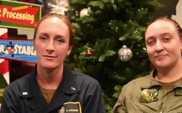 HOLIDAY GREETINGS: USS Philippine Sea Sailors Sends Holiday Greetings on Deployment