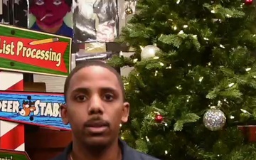 HOLIDAY GREETINGS: USS Philippine Sea Sailor Sends Holiday Greetings on Deployment