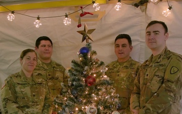 Alaska Army National Guard Team Terrific out of forward operating site Torun, Poland wish friends and families back in Alaska a Merry Christmas.