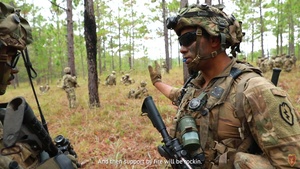 THIS IS MY SQUAD - Sgt. Lester leads his squad through JRTC LFX