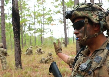 THIS IS MY SQUAD - Sgt. Lester leads his squad through JRTC LFX