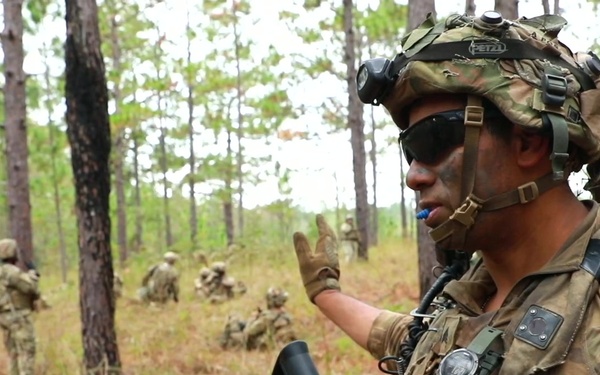 THIS IS MY SQUAD - Sgt. Lester leads his squad through JRTC LFX