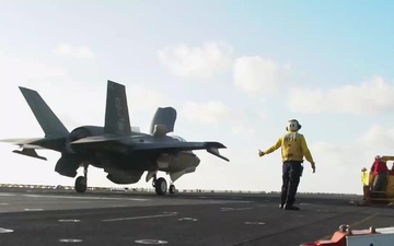 F-35B flight ops, live fire aboard USS Makin Island