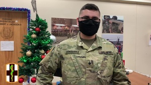 Holiday Greeting from Spc. Ismael Contreras