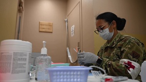 Nellis AFB's first COVID-19 vaccination