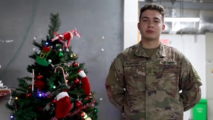 Pvt. 1st Class Alexander Almanzar Holiday Shoutout