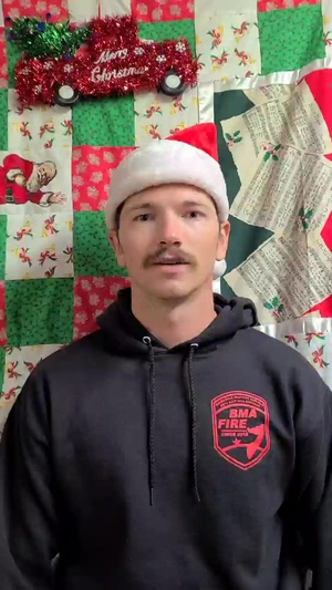 Soldiers with Task Force Bayonet send holiday wishes to family and friends, Horn of Africa, Dec. 15, 2020.