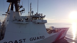 B-Roll USCGC Stone (WMSL 758) departs Mississippi for first patrol