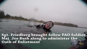 Reserve Soldier reups underwater