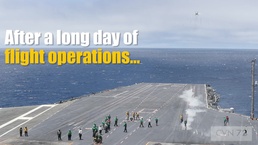 USS Abraham Lincoln (CVN 72) celebrates 200,000th arrested landing