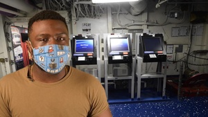 Sailor gives Information about the Navy Cash Card Program