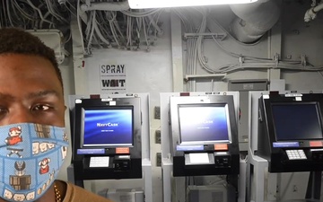 Sailor gives Information about the Navy Cash Card Program