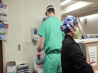 Video Story: 2nd Lt. Bouthot volunteer to help Dameron Hospital Staff
