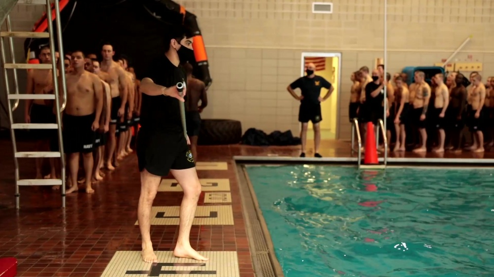 DVIDS - Video - RTC USS Indianapolis Combat Training Pool jump platform