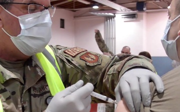 First COVID-19 Vaccinations at Ramstein Air Base B-Roll