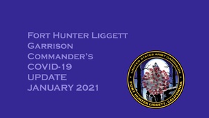 Fort Hunter Liggett COVID-19 Update Jan. 7, 2021