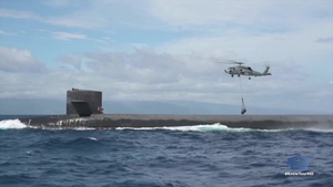 MH-60R Sea Hawk Delivers Payload to USS Henry M. Jackson