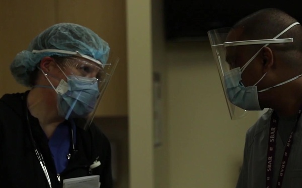 B-ROLL: Stronger together: Military medical professionals, civilian staff work together