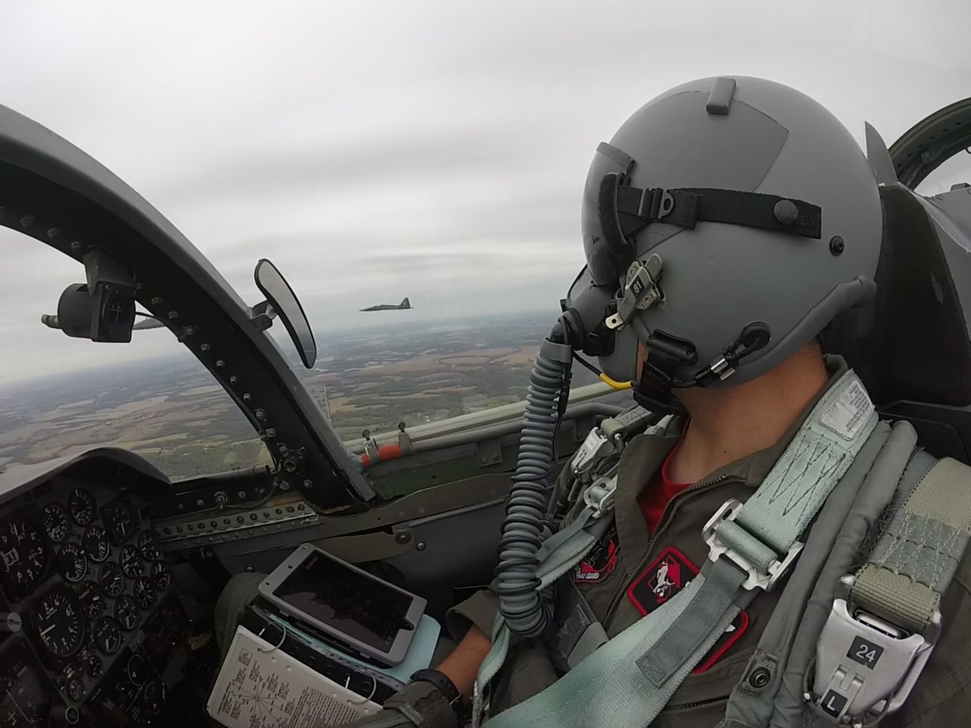 Team Whiteman Conducts Four T-38 Talons AFC Championship Flyover 