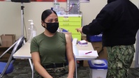 Pendleton leadership receives COVID-19 vaccine