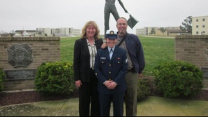 SK1 Francesca Vercellone is selected as U.S. Coast Guard Training Center Cape May's Company Commander of the Quarter