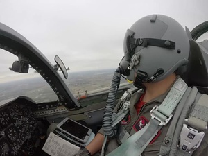 Whiteman AFB 13th, 110th Bomb Squadrons perform T-38 Talon flyover for NASCAR Hollywood Casino 400