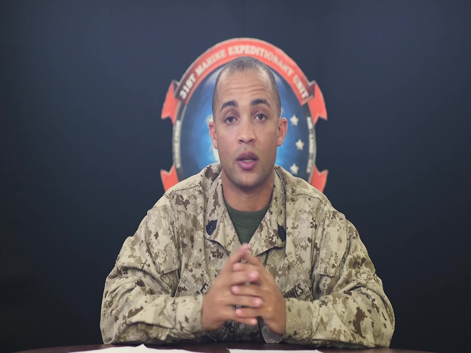 U.S. Marine Gunnery Sgt. Kenyatta Ealey, a logistics chief with the 31st Marine Expeditionary Unit (MEU) and a native of San Diego, California, answers a letter from Valley View Elementary School in Roy, Utah, at Camp Hansen, Okinawa, Japan. Dear Valley View is a series of video responses from the Marines and Sailors of the 31st MEU to a 6th grade class curious about life in the military. The 31st MEU, the Marine Corps only continuously forward-deployed MEU, provides a flexible and lethal force ready to perform a wide range of military operations as the premiere crisis response force in the Indo-Pacific region.