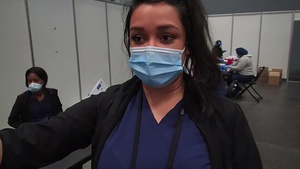 Javits DOH Nurses describe the journey of the vaccine from arrival to injection
