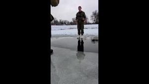 CWOC Class 21-02 student completes cold-water immersion training at Fort McCoy
