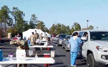 Womack Army Medical Center Stands Up Drive Through Covid-19 Vaccine Location