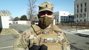 Greetings from Washington D.C., 1st Lt. Daniel Hill