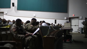 National Guard members in-process through Joint Base Andrews to support 59th Presidential Inauguration