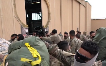 Hawaii National Guard Soldiers arrive in Washington  D.C. to assist in the 59th Presidential Inauguration